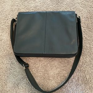Leather satchel briefcase